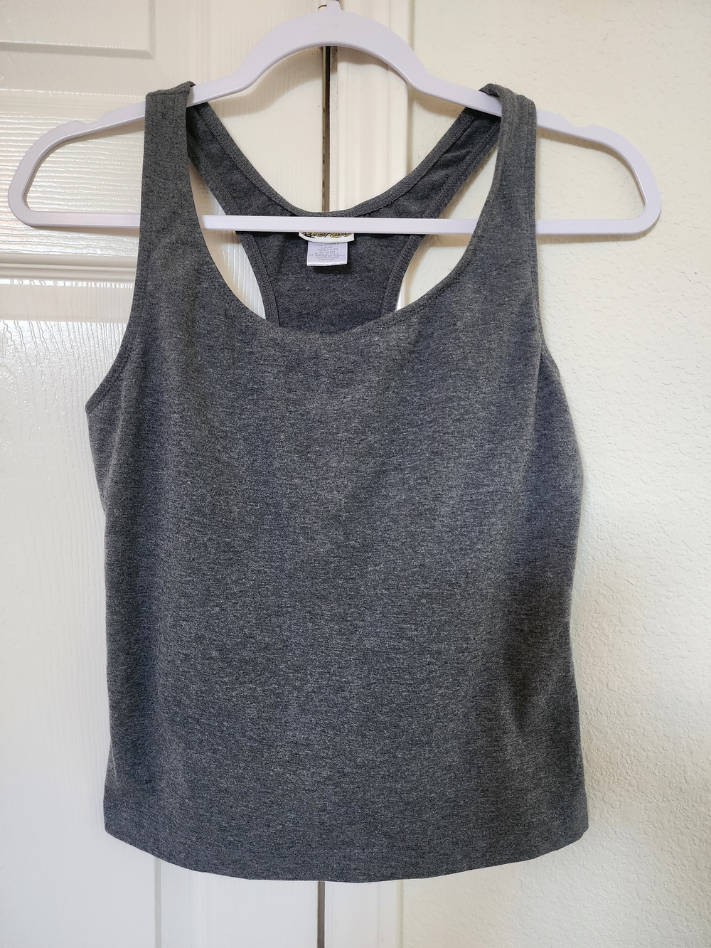Jacques Moret Charcoal Grey Racerback Tank